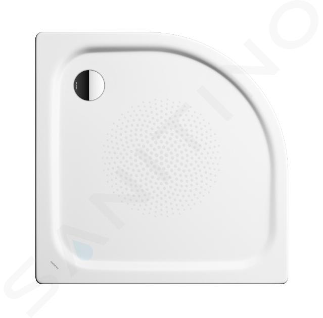 Kaldewei Advantage - Plato de ducha simétrico de cuarto de círculo Zirkon 511-2, 80x80 cm, blanco - plato de ducha, antideslizante, efecto Perl, soporte de poliestireno 452035003001