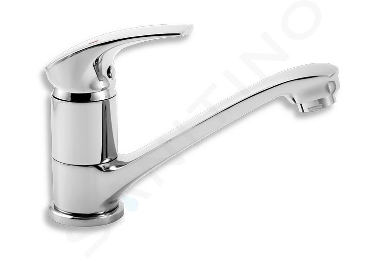 Novaservis Metalia 57 - Miscelatore da lavabo con braccio di erogazione girevole, cromo 57096,0