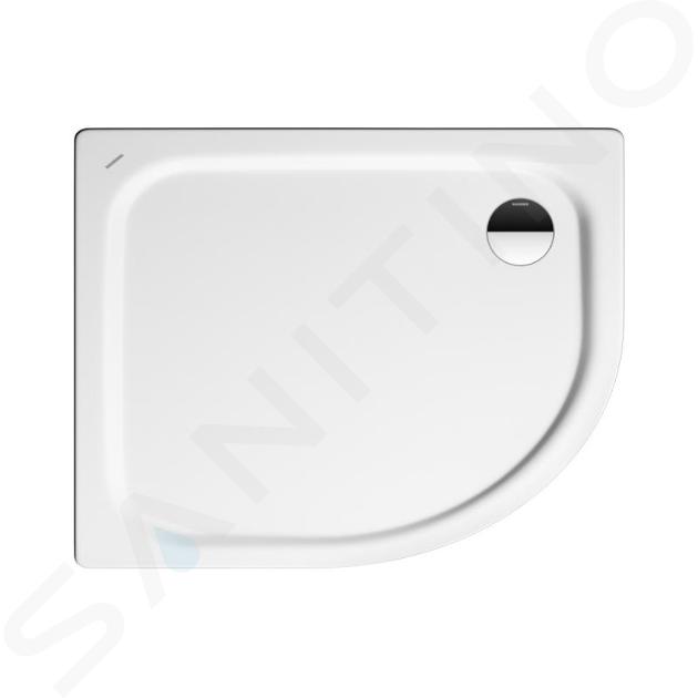 Kaldewei Advantage - Receveur de douche asymétrique quart de rond Zirkon 605-1, 1000 x 800 mm, blanc - Receveur de douche, sans support en polystyrène 457000010001