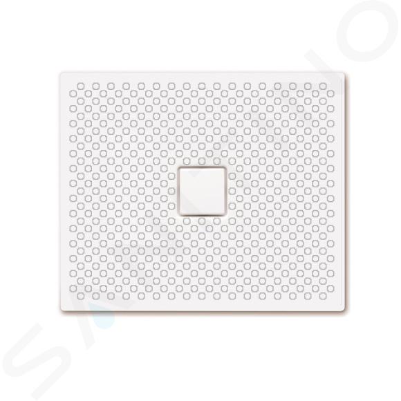 Kaldewei Avantgarde - Receveur de douche rectangulaire Conoflat 853-1, 750 x 900 mm, blanc - receveur de douche, antidérapant sur toute la largeur, effet Perl, sans support en polystyrène 466930023001