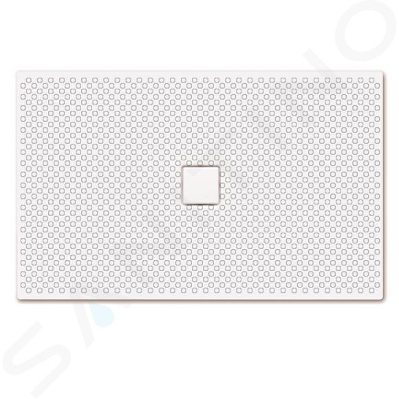 Kaldewei Avantgarde - Receveur de douche rectangulaire Conoflat 861-1, 100x160 cm, blanc - receveur de douche, antidérapant sur toute la largeur, effet Perl, sans support en polystyrène 467730023001