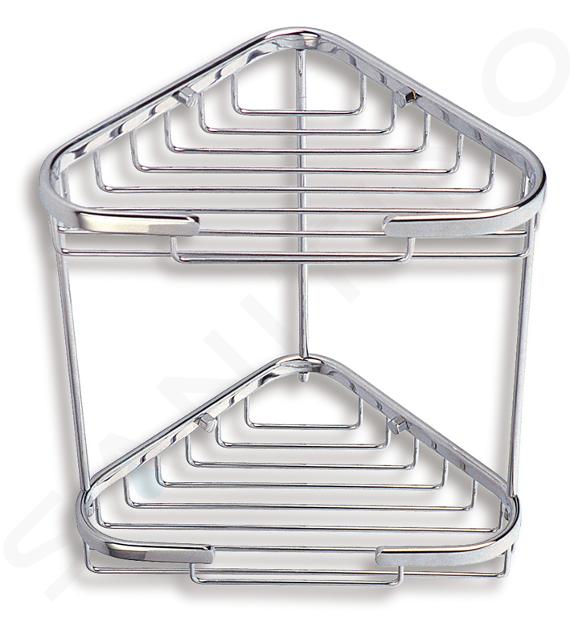 Novaservis Accessoires métalliques - Double étagère d’angle, petite, chrome 6071,0