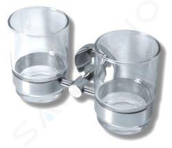 Novaservis Mephisto - Double support pour verres, chrome/verre 6857,0