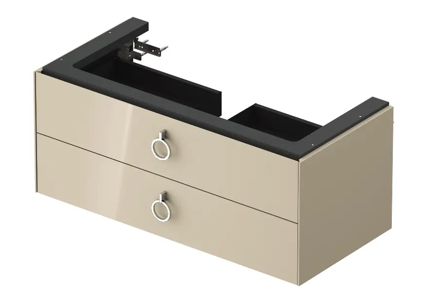 Duravit White Tulip - Umývadlová skrinka, 98x46x41 cm, 2 zásuvky, Taupe WT43520H3H3
