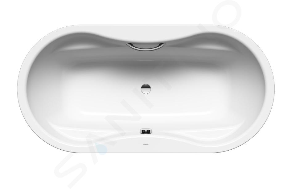Kaldewei Avantgarde - Vaňa Mega Duo Oval 184, 1800x900 mm, s otvormi pre držadlo, Perl-Effekt, biela 223810113001