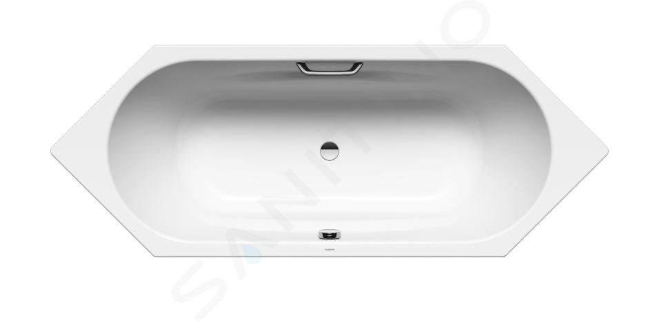 Kaldewei Ambiente - Cada de baie Vaio Duo 6 952, 2100x800 mm, cu găuri pentru mânere, alb 233210110001