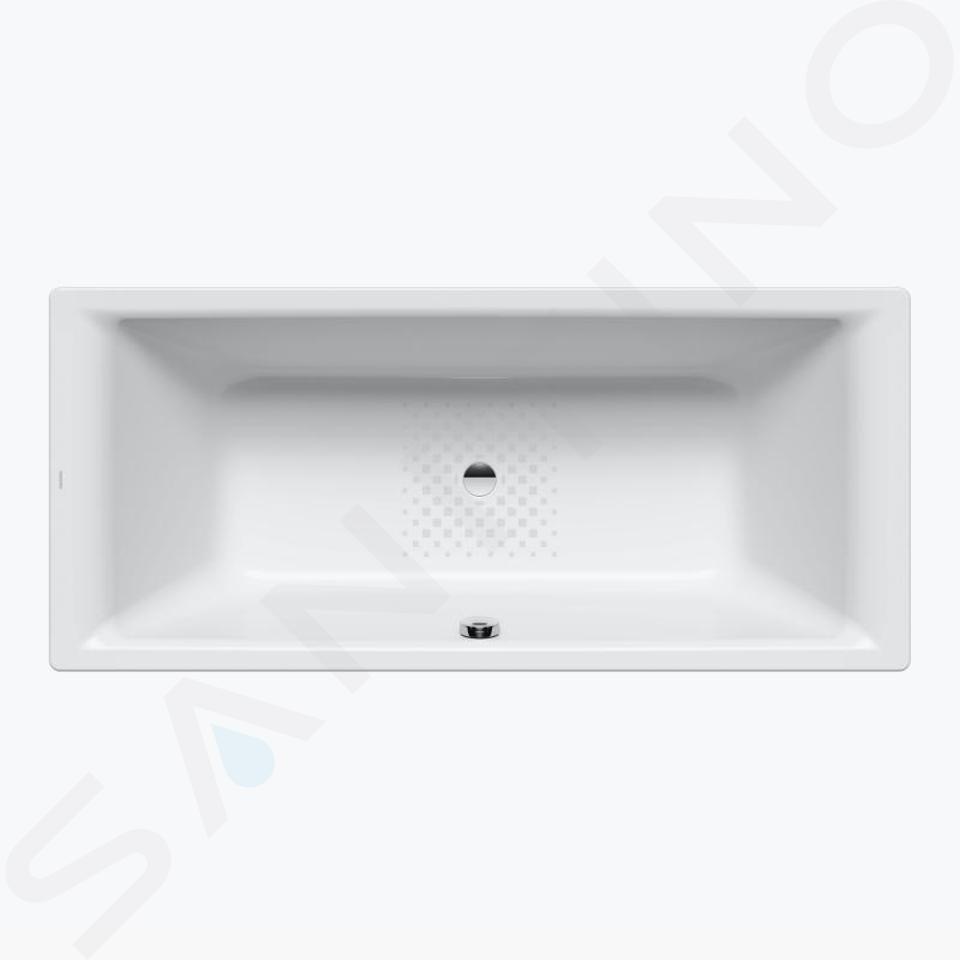 Kaldewei Ambiente - Vasca rettangolare Puro Duo 664, 1800x800 mm, antiscivolo, bianco 266430000001