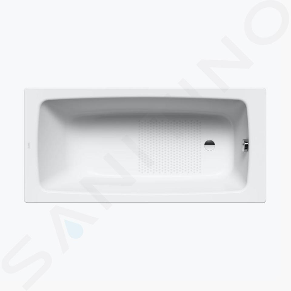 Kaldewei Advantage - Vasca da bagno rettangolare Cayono 748, 1600x700 mm, antiscivolo su tutta la superficie, effetto Perl, bianco 274834013001