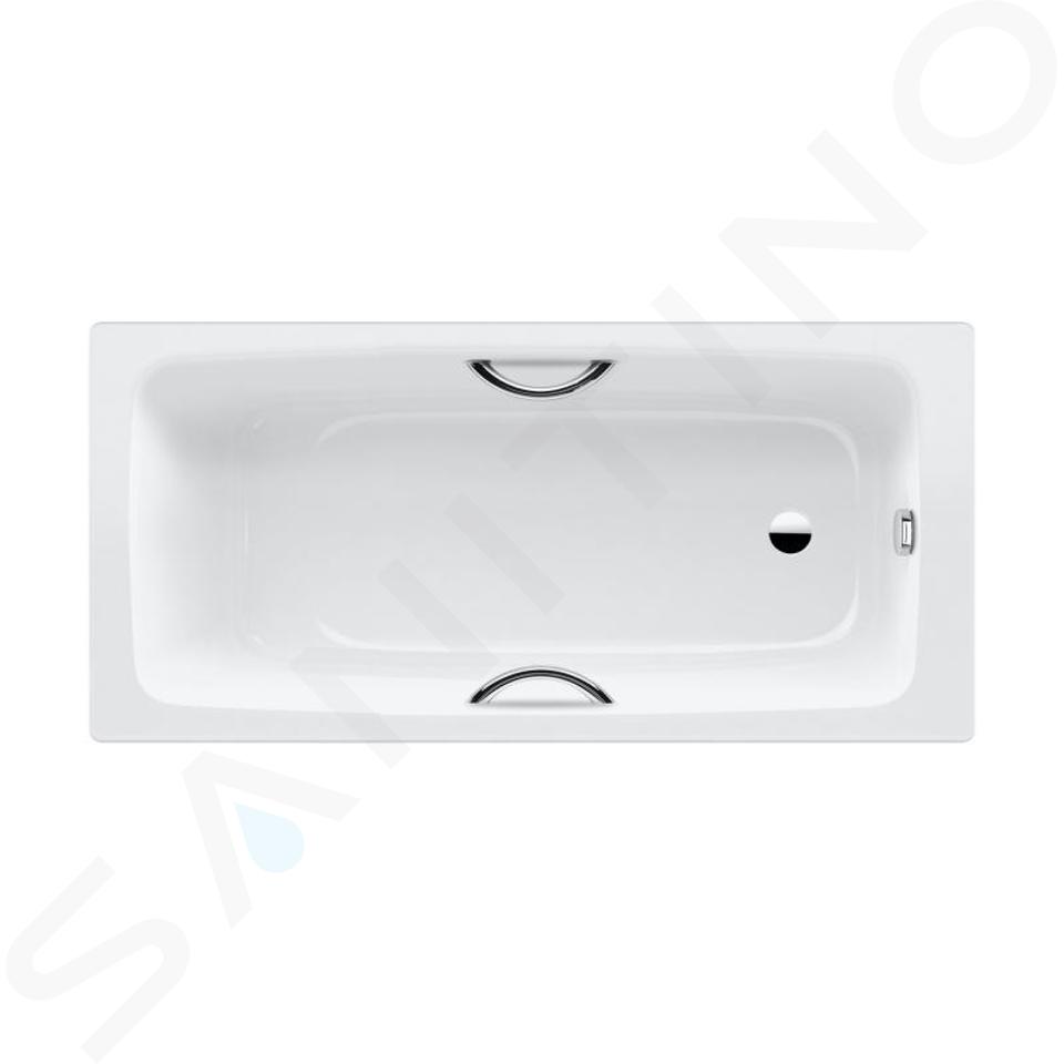 Kaldewei Advantage - Baignoire Cayono Star 753, 1500x700 mm, avec trous pour poignées, blanc 275300010001