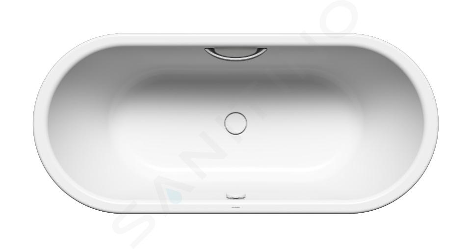 Kaldewei Avantgarde - Centro Duo Oval 128, 1800x800 mm, avec trous pour les poignées, Perl-Effect, blanc 282810113001