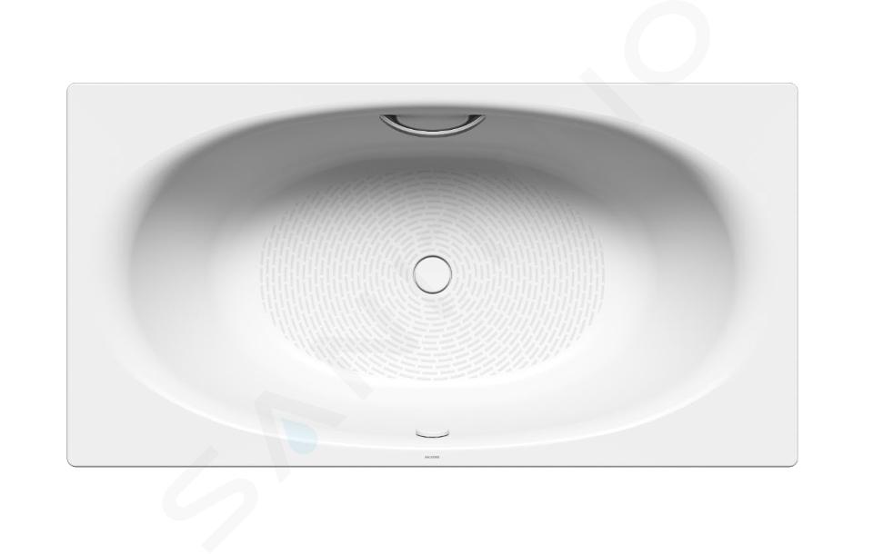 Kaldewei Avantgarde - Vasca da bagno Ellipso Duo 230, 1900x1000 mm, con fori per maniglie, antiscivolo a tutta larghezza, effetto Perl, bianco 286010213001