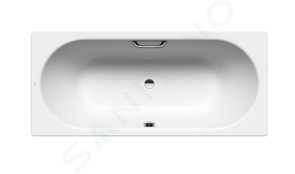 Kaldewei Ambiente - Rechteckige Badewanne Classic Duo 103, 1600x700 mm, mit Grifflöchern, durchgehend rutschhemmend, weiß 290310210001