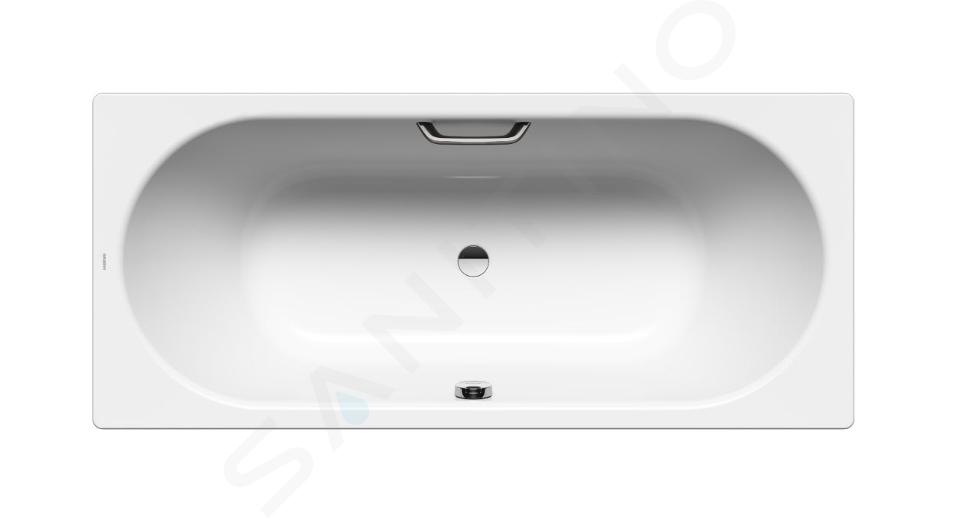 Kaldewei Ambiente - Rechteckige Badewanne Classic Duo 105, 170x70 cm, Grifflöcher, weiß 290510110001