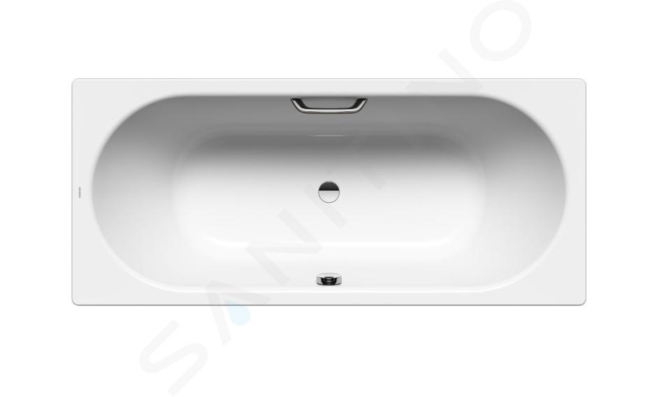 Kaldewei Ambiente - Bañera rectangular Classic Duo 107, 1700x750 mm, con orificios para asas, blanca 290710110001