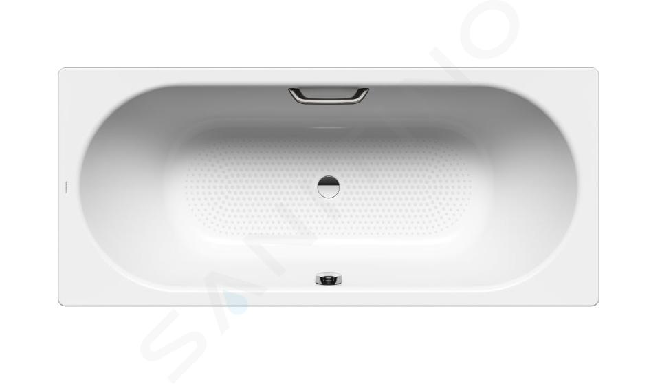 Kaldewei Ambiente - Rechteckige Badewanne Classic Duo 107, 1700x750 mm, mit Grifflöchern, rundum rutschfest, weiß 290710210001