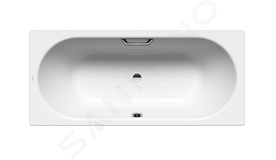 Kaldewei Ambiente - Rechteckige Badewanne Classic Duo 114, 190x90 cm, mit Grifflöchern, durchgehend rutschhemmend, weiß 291510210001