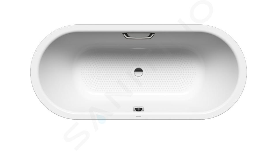 Kaldewei Ambiente - Badewanne Classic Duo Oval 116, 1700x700 mm, mit Grifflöchern, durchgehend rutschhemmend, weiß 292610210001