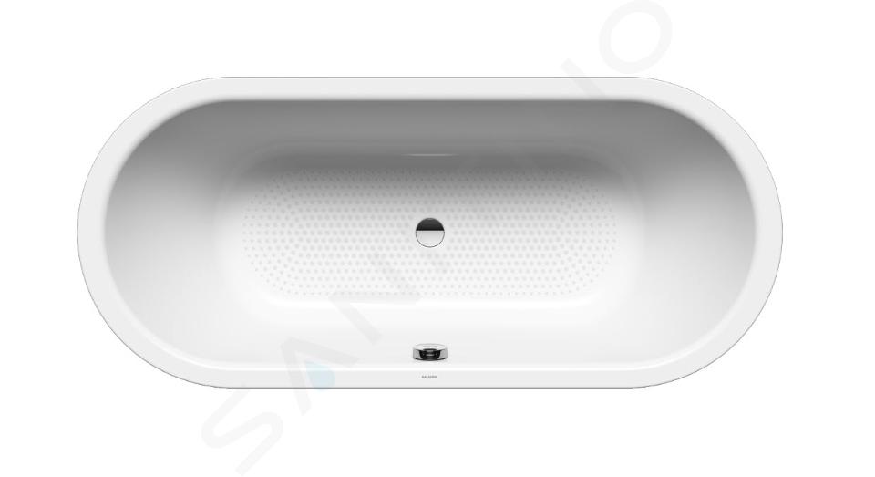 Kaldewei Ambiente - Vasca da bagno Classic Duo Oval 116, 170x70 cm, antiscivolo a tutta larghezza, bianco 292634010001