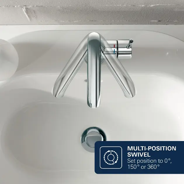 Grohe Essence Miscelatore Monocomando Per Lavabo 23797001 - Cromato, Con Sistema QuickFix Plus E Superficie StarLight