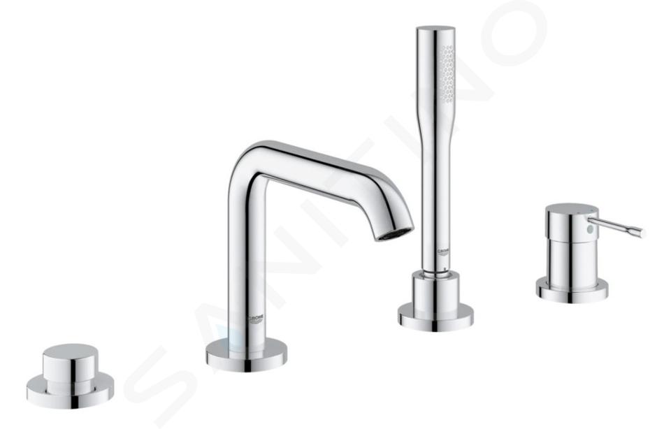 Grohe Essence - Baterie pe marginea căzii, instalare cu 4 găuri, crom 19578001