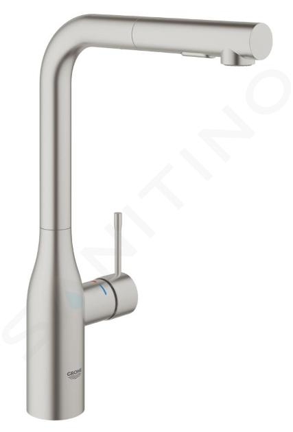 Grohe Essence - Grifo monomando de fregadero, supersteel 30270DC0