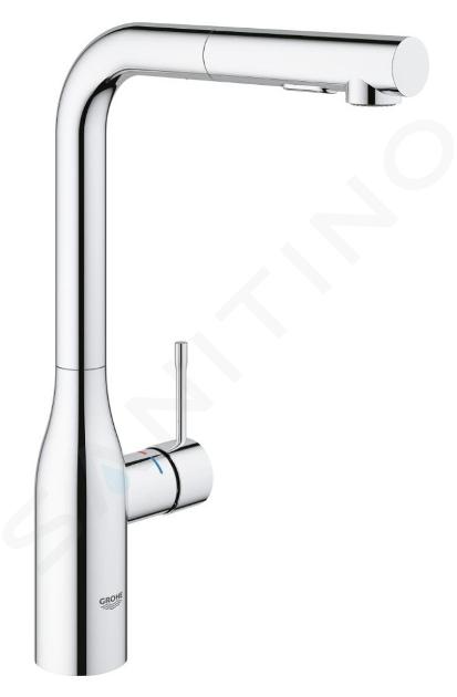 Grohe Essence - Dřezová baterie s výsuvnou sprškou, chrom 30270000