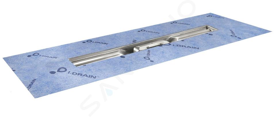 I-Drain Linear 54 - Caniveau de douche en inox, longueur 700 mm, avec étanchéité ID4M07001X1