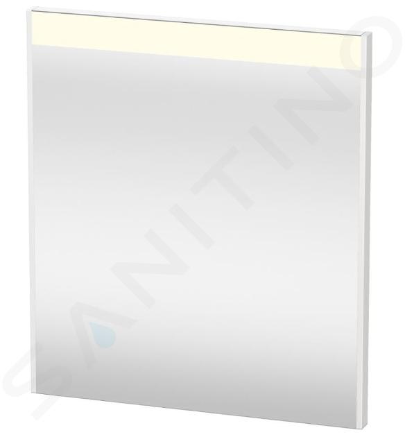 Duravit Brioso - Specchio con illuminazione LED 700x620x45 mm, bianco lucido BR7001022220000