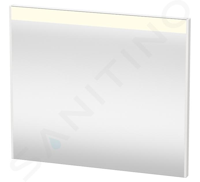 Duravit Brioso - Miroir avec éclairage LED 700x820x45 mm, blanc brillant BR7002022220000