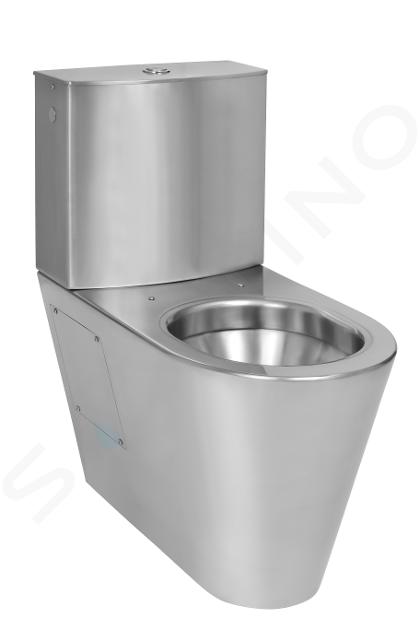 Sanela WC z nehrdzavejúcej ocele - WC kombi, nerezové SLWN 15