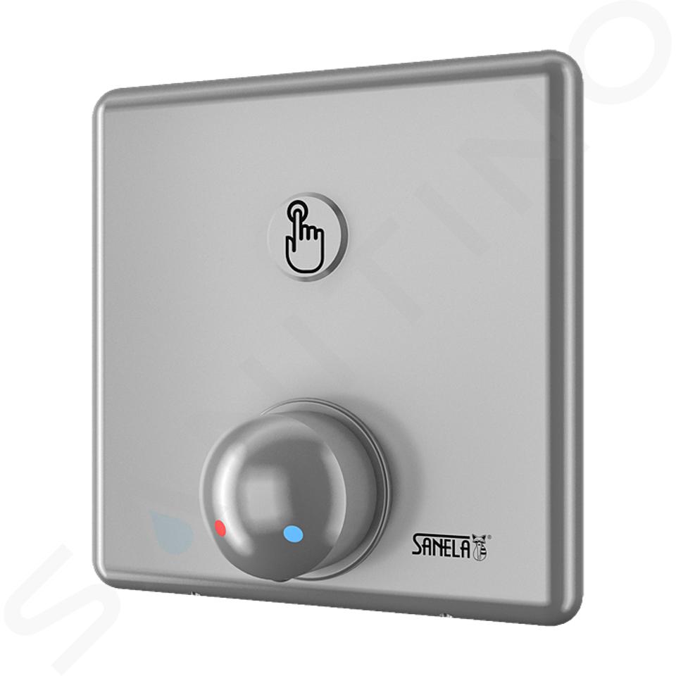 Sanela Docce a sensore - Comando doccia con pulsante piezoelettrico con miscelatore per acqua calda e fredda, cromo SLS 02P