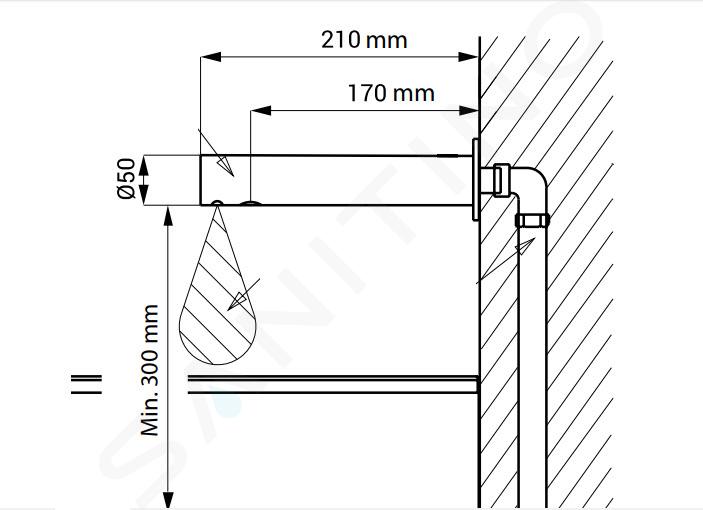 Sanela Robinet infrarouge - Mitigeur automatique de lavabo