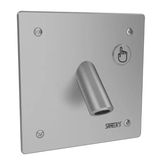 Levně Sanela Senzorové baterie - Piezo nerezová umyvadlová baterie, antivandal, 24 V DC SLU 44P