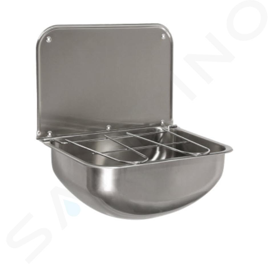 Sanela Pilozzi in acciaio inox - Pilozzo sospeso 430x320 mm, acciaio inox SLVN 05