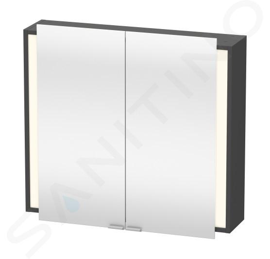 Duravit Ketho - Spiegelkast met LED verlichting, 800x750x180 mm, mat wit KT7531049491000