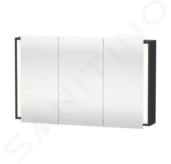 Duravit Ketho - Spiegelkast met LED verlichting, 1200x750x180 mm, grafiet mat KT7533049491000