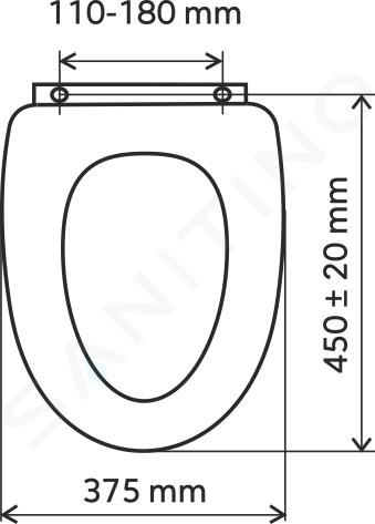 Novaservis Prestige - Abattant WC, bois plaqué WC/BRIZA