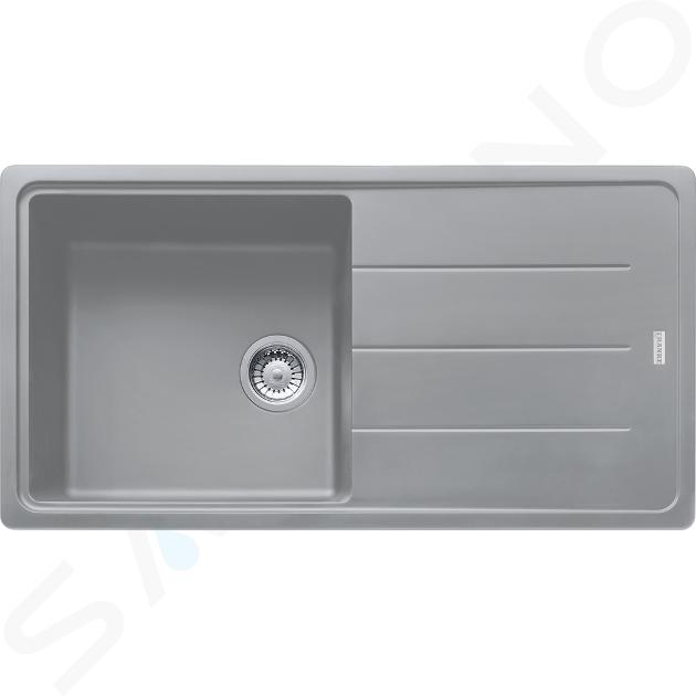 Franke Basis - Fragranit Spülbecken BFG 611, 97x50 cm, steingrau 114.0285.314