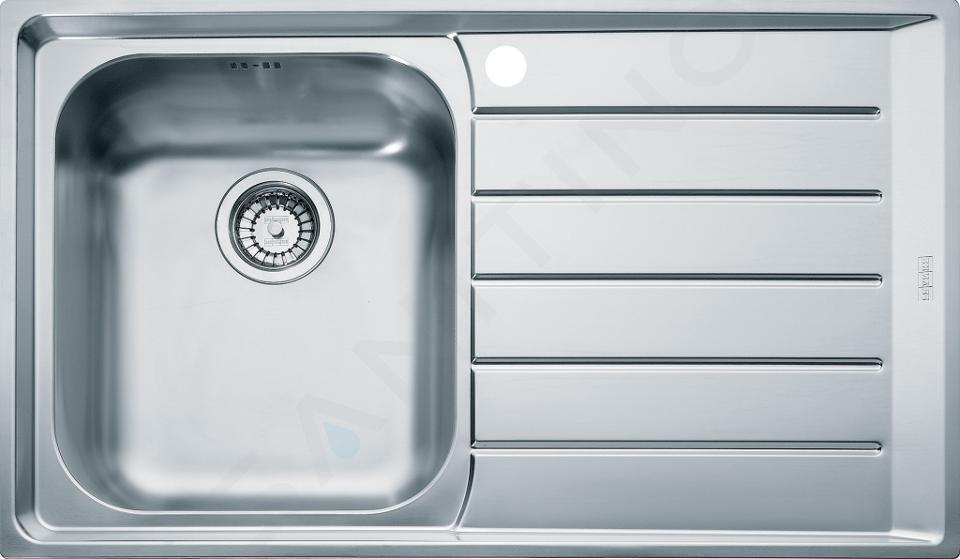 Franke Neptun - Lavello in acciaio inox NEX 611/2, 860x510 mm 101.0120.271