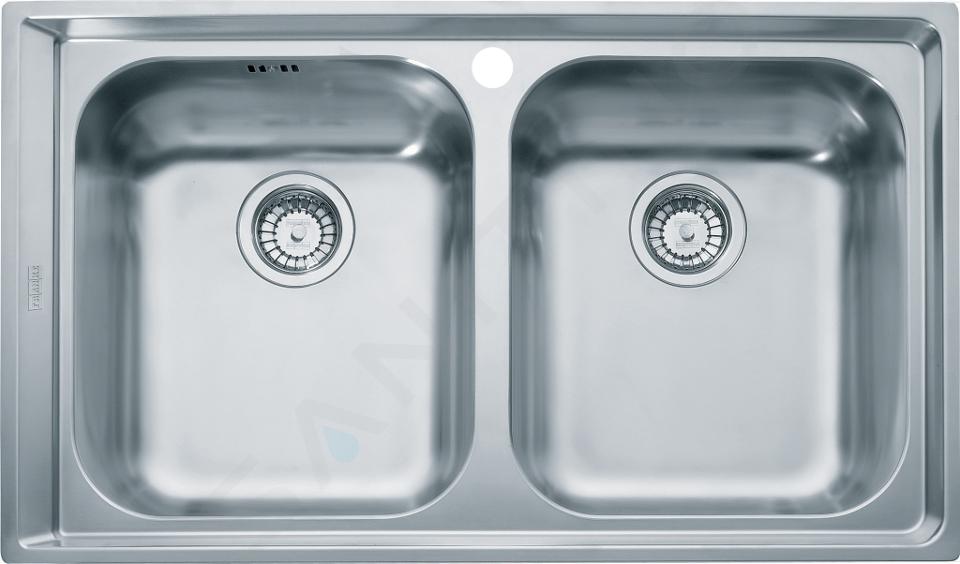 Franke Neptun - Lavello in acciaio inox NEX 620, 860x510 mm + sifone 101.0120.273