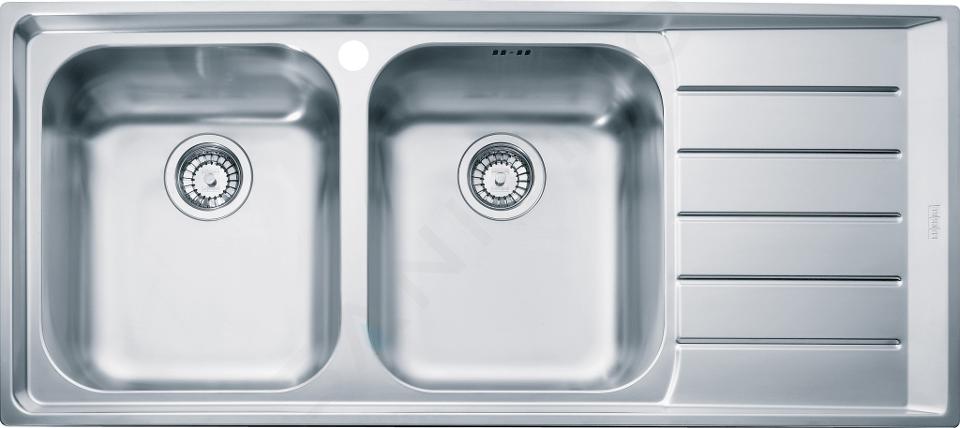 Franke Neptun - Lavello in acciaio inox NEX 621/2, 1160x510 mm 101.0199.895