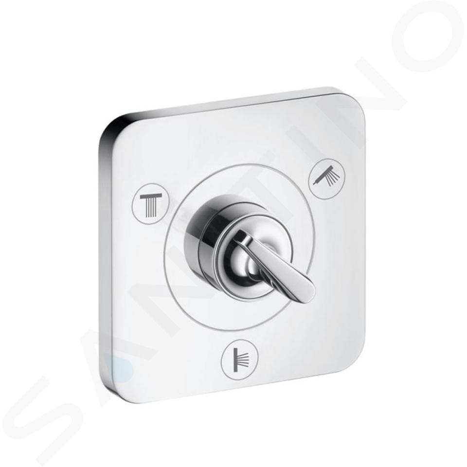 Axor Citterio E - Trio / Quattro, soupape encastrée, obturateur et inverseur, chrome 36772000