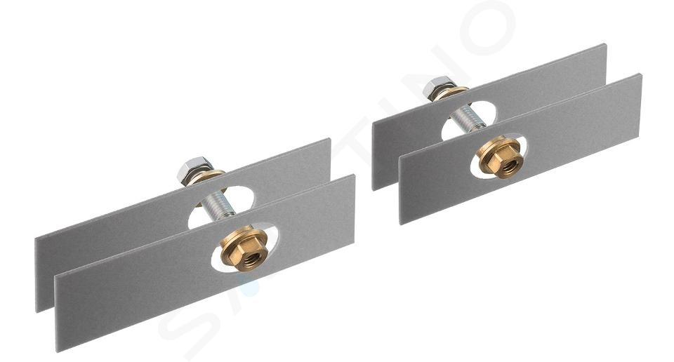 Axor Universal - Bevestigingset voor rail dubbelzijdig glas, chroom 42841000