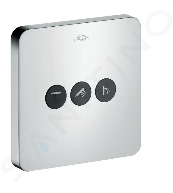 Axor ShowerSelect - Set esterno ShowerSelect Square per il controllo di 3 utenze, cromato 36773000