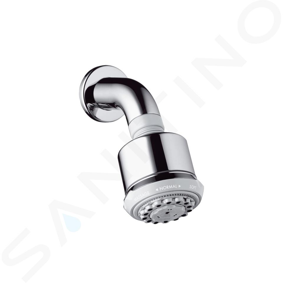 Hansgrohe Clubmaster - Douche de tête avec bras de douche 3jet, EcoSmart, chrome 26606000