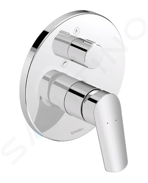 Duravit DuraStyle Basic - Batéria pod omietku, na 2 spotrebiče, chróm N15210012010