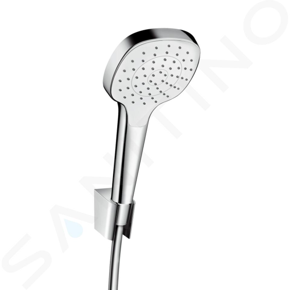 Hansgrohe Croma Select E - Zuhanyfej, tartó és tömlő szett 1,60 m, fehér/króm 26412400