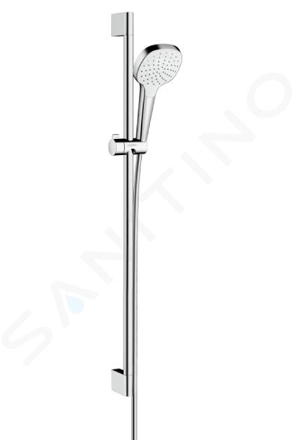 Hansgrohe Croma Select E - Set pară de duș, tijă și furtun, alb/crom 26594400