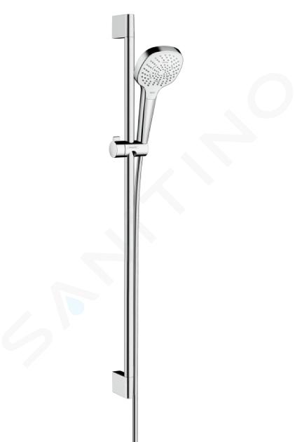 Hansgrohe Croma Select E - Multi glijstangset, 3jet, wit/chroom 26590400