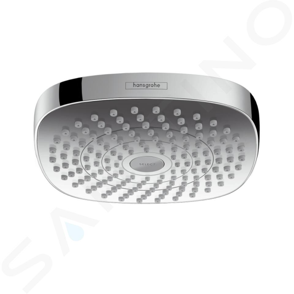 Hansgrohe Croma Select E - Pălărie de duș 180, 2 jeturi, EcoSmart 9 l/min, crom 26528000